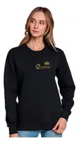 Comprar Poleron Pareja Queen King Rey Reina Insignia Amor San Valentin Enamorados Sin Capucha