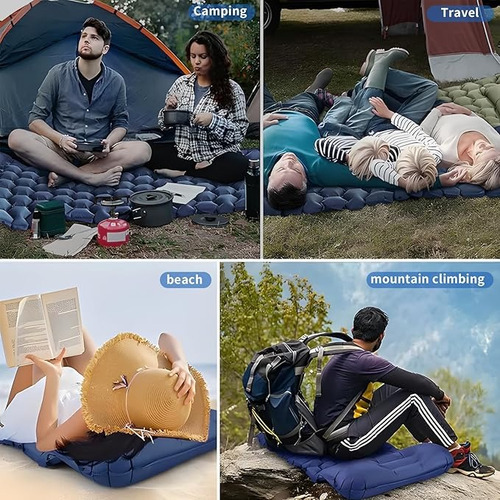 Colchoneta Portátil Autoinflable Para Acampar Colchoneta C