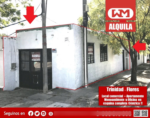 Alquiler Local Comercial Esquina En Centro De Trinidad Flores Con Patio Y Cocina Luminoso