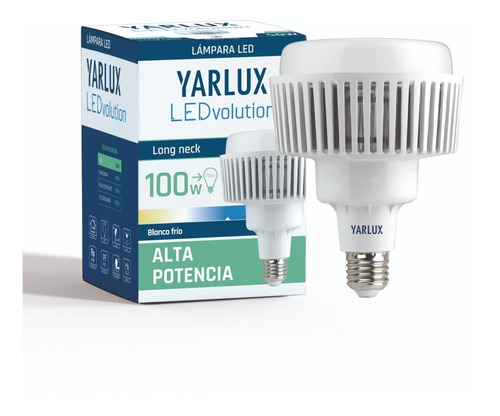 Lampara Galponera Led Alta Potencia 100w E40 6500k Yarlux