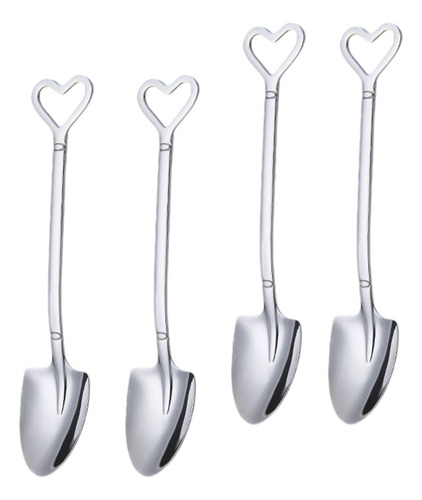 4 Cucharas Con Forma De , Cuchara Para Café, Té, Utensilio
