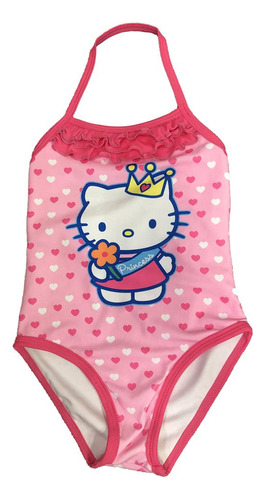 Traje De Baño Niña 01 Pieza Sublimado Hello Kitty S135009-12