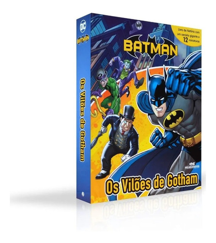 Livro Com 12 Miniaturas - Batman: Vilões De Gotam - Melhoramentos