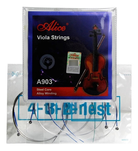 Set De Cuerdas Para Viola. Marca Alice A903