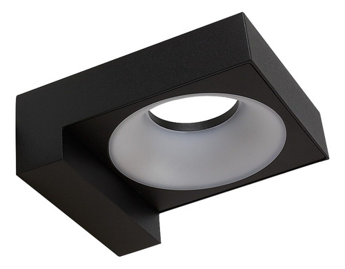 Lampara Tecnolite 8HLED1181MV30N Sobreponer En Muro Negro 8w Luz Suave Cálida 8hled11