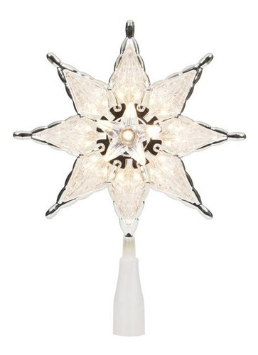 Estrella Mod.6 Blanca Con Plata Preciosas