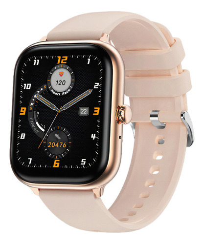 Smartwatch Reloj Inteligente Jd London Bluetooth Llamadas -* Color de la caja Negro Color de la malla Rosa claro Color del bisel Negro