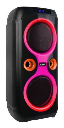 Torre De Sonido Aiwa Bluetooth Aw-t2303 Negro Con Luces 