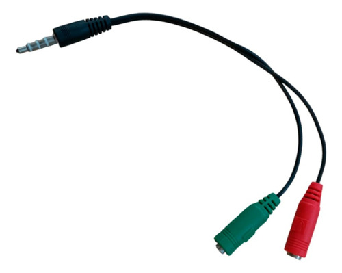 Cable Adaptador Mini Plug 3.5mm A Microfono Y Auricular Pc