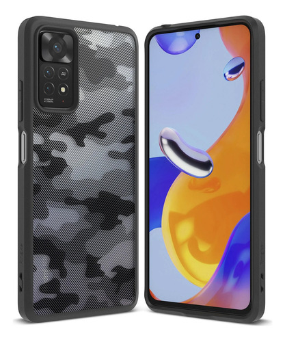 Estuche Funda Forro | Para Xiaomi Redmi Note 11 Pro 5g | Ringke Fusion | Color Camo / Camuflado | Protección Antichoque | Acabados Premium