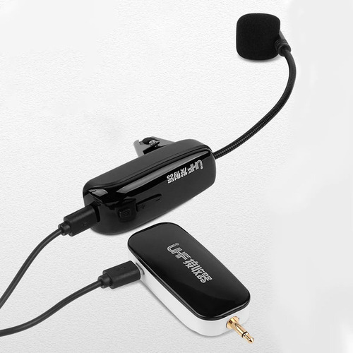 Transmissor Receptor De Microfone Saxofone Sem Fio Uhf
