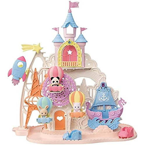 Calico Critters Baby Amusement Park, Dollhouse Playset Con 3