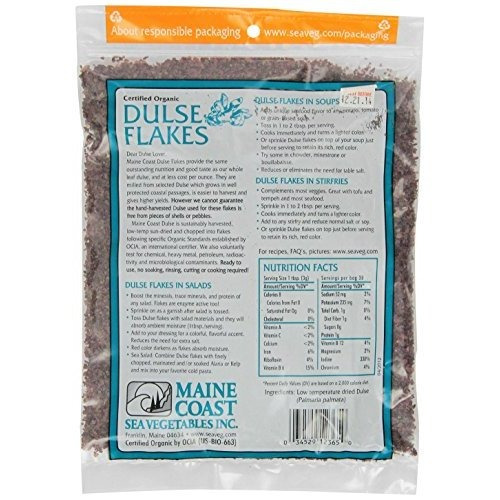Dulse Flakes - Certificados Verduras Del Mar Orgánico-pure L