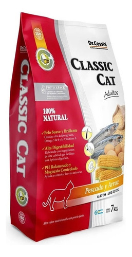 Alimento Classic Cat Dr. Cossia 32% Proteinas X 7 Kg