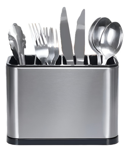 Escurridor De Cubiertos Organizador Utensilios Acero Platead