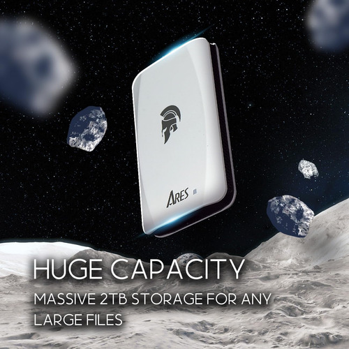 Ssd Portátil De 2tb, Ares Torch, Hasta 1050/1000 Mb/s, Usb
