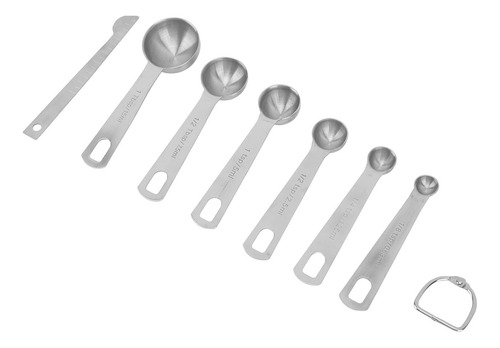 Juego De 6 Cucharas Medidoras De Acero Inoxidable De Alta Re