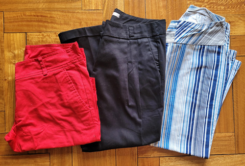 Lote 3 Pantalones (capri Y Bermuda) - Talle M
