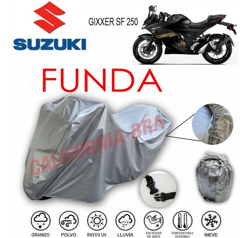 Funda Cubierta Lona Moto Cubre Suzuki Gixxer Sf 250