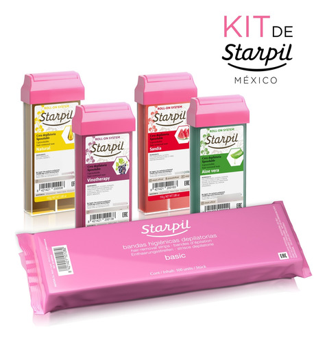 Kit De Ceras Españolas Depilatorias En Roll-on