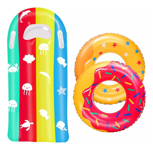 Inflable Para Piscina Richsmile 4 Paquetes De Rosquillas Flb