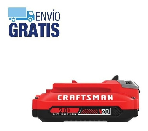 Batería De Ion Litio De 20v De 2.0ah Craftsman Cmcb202