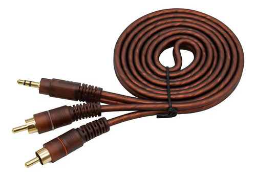 Cable De Audio Enchufe Auxiliar 3.5 A Rca Estereos 3 Metro