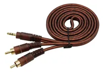 Comprar Cable De Audio Enchufe Auxiliar 3.5 A Rca Estereos 3 Metro