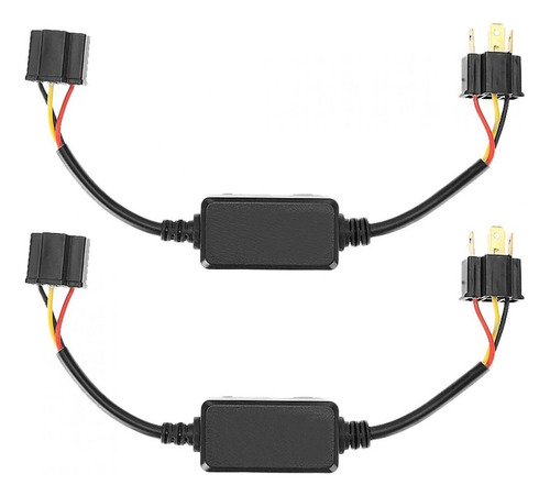 2 X H4 Led Faro Decodecoder Radio Anti-interferencia