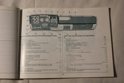 Chevrolet Series 20-40 1992 Manual Guia Del Dueño (Usado)