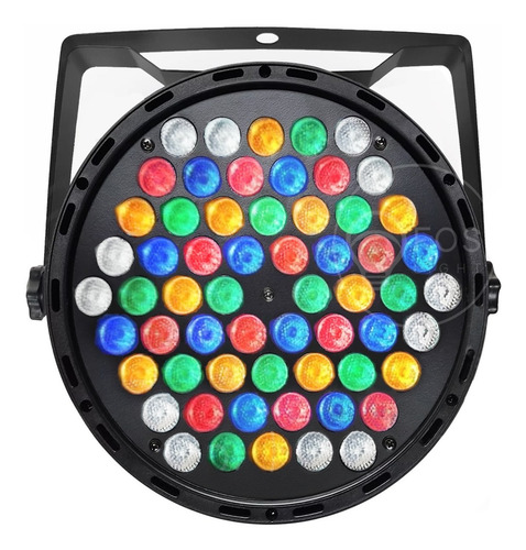 30x Refletor Slim Led Par 64 Rgbwa 60 Leds Cree De 3w Festas