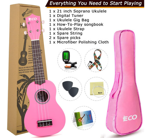 Kit Para Principiantes De Ukelele Soprano Ieco Para Niños Y