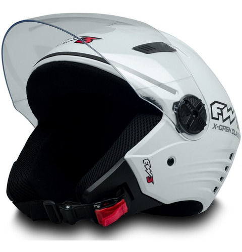 Imagem 3 de 7 de Capacete Fw3 Para Moto X Open Classic Tamanho 56 58 60