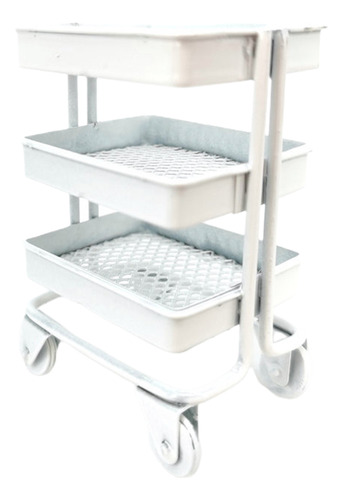 (bk) Rack De Armazenamento De Piso De Carrinho Com Rodas Dol
