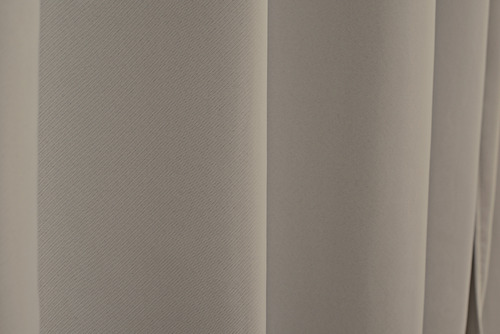 Cortina de paja de tela gruesa de 3,30 x 180 cm de altura, colores opacos, color avellana