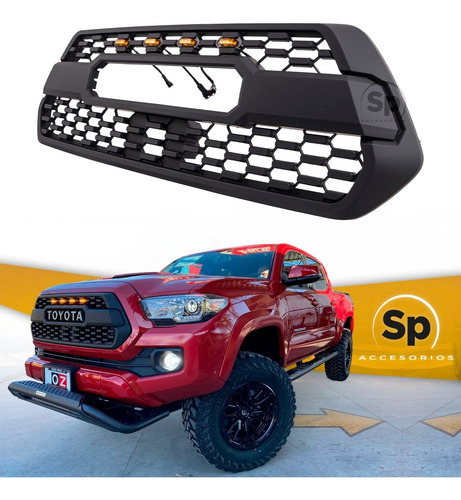 Imagen 5 de 8 de Parrilla Frontal Toyota Tacoma 2017 Tipo Trd Con Led