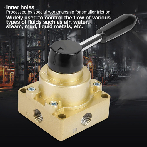 Hv-03 G3/8 3 Posiciones 4 Vías Control De Flujo De Aire Neum