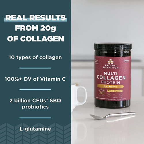 Dr. Axe Ancient Nutrition Multi Collagen Protein Elige Sabor