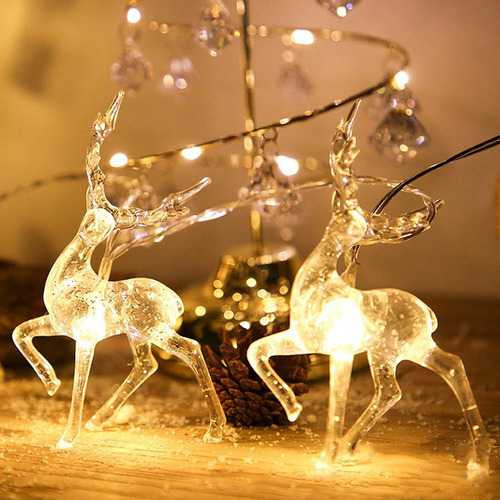 Luces De Ciervos Navideños Adornos Para Árbol De Navidad Dec