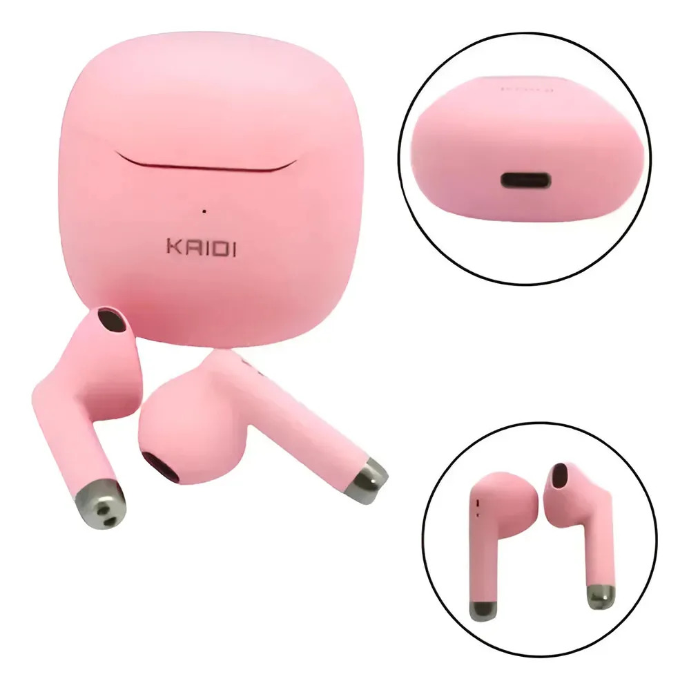 Fone Bluetooth Tws, Kaidi Kd-771, Bluetooth 5.1 Cor Rosa