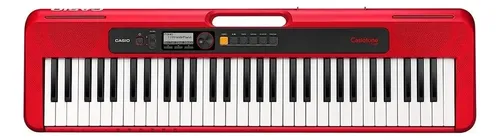 カシオ Casiotone CT-S200 RED 61鍵盤　美品 Teclado Casio Casiotone CT-S200 com 61 Teclas e Fonte Bivolt