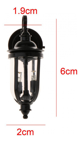 Lámpara De Pared Led En Miniatura A Escala 1/12, Mini