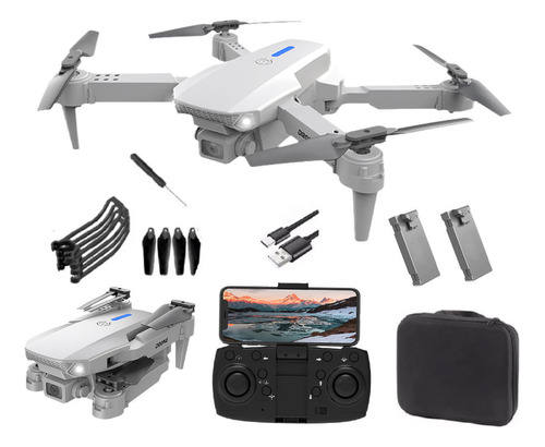 Drone 4k Wifi Cuadricoptero Pegable De Uso Simple, +2 Baterí