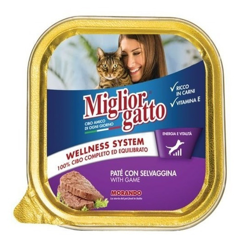  Migliorgato Comida Húmeda Para Gato Entero Aves Coral 100gr