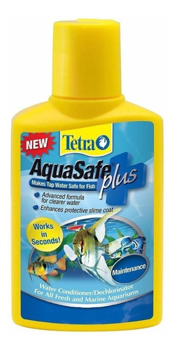 Tetra Aquasafe Plus 50ml Acondicionador Anticloro Acuario