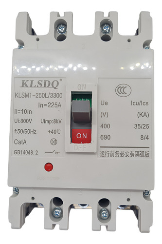 Interruptor Termomagnético De 225 Amper De 3 Polos 3 Fases