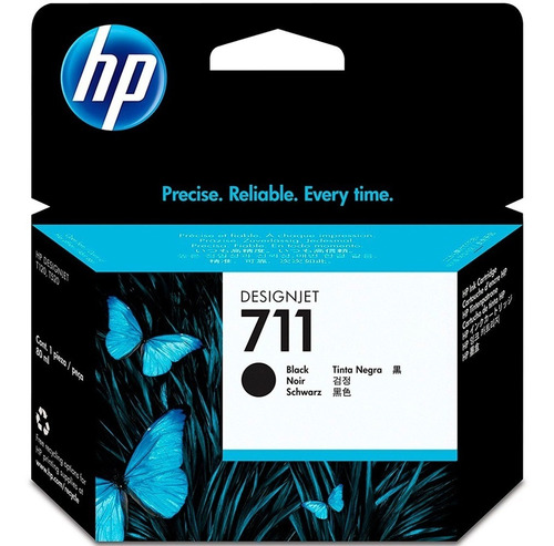 Cartucho De Tinta Hp 711 Cz133a Designjet T120 T520 Negro