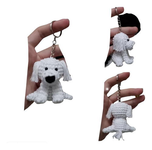 Llavero Perro Poodle Amigurumi Tejido A Crochet