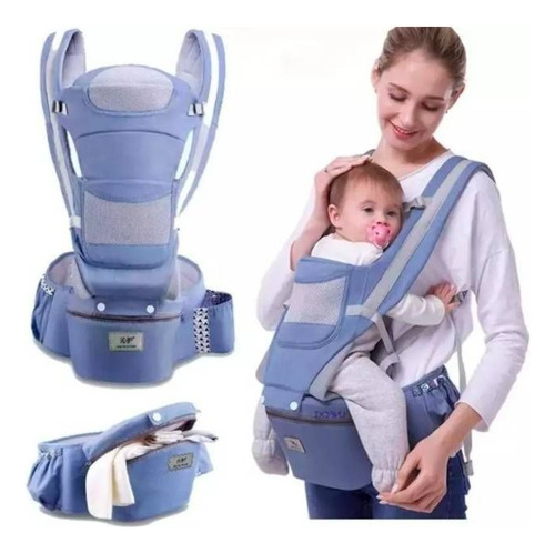 Cargador Canguro Ergonomico Asiento Y Maletica Para Bebe