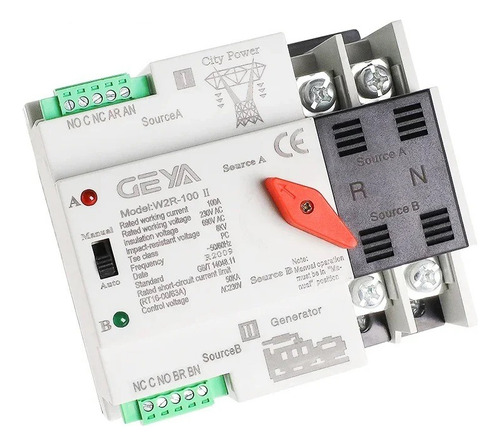 Interruptor Ats Transferencia Automática 40a Monofásico (g)